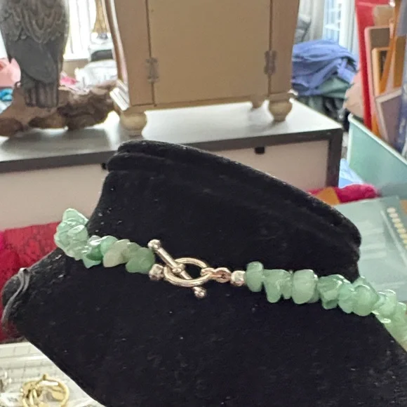 Handcrafted Green Aventurine Beaded Twist Necklace - Picture 5 of 8